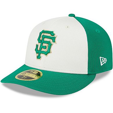 Men's New Era White/Green San Francisco Giants 2024 St. Patrick's Day Low Profile 59FIFTY Fitted Hat