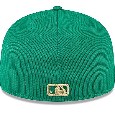 Men's New Era White/Green Los Angeles Angels 2024 St. Patrick's Day Low Profile 59FIFTY Fitted Hat