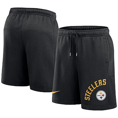 Men's Nike Black Pittsburgh Steelers Arched Kicker Shorts