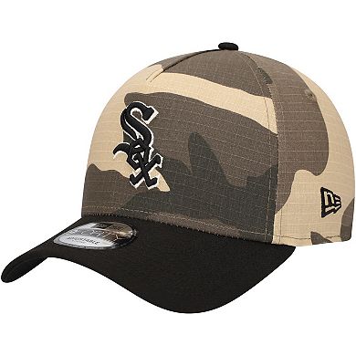 Men's New Era Chicago White Sox Camo Crown A-Frame 9FORTY Adjustable Hat