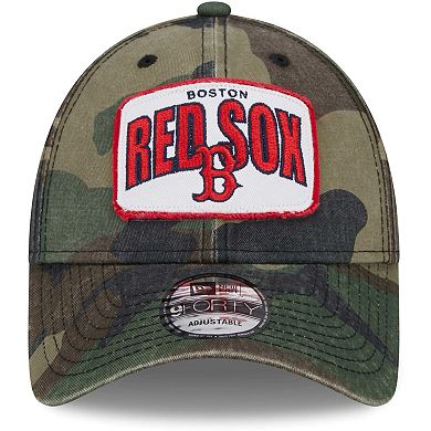 Men's New Era Camo Boston Red Sox Gameday 9FORTY Adjustable Hat