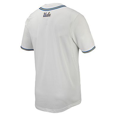Men's Nike White UCLA Bruins Replica Full-Button Baseball Jersey