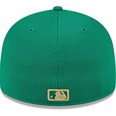 Men's New Era White/Green New York Mets 2024 St. Patrick's Day Low Profile 59FIFTY Fitted Hat