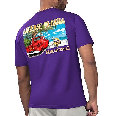 Men's Margaritaville Purple Minnesota Vikings Licensed to Chill T-Shirt