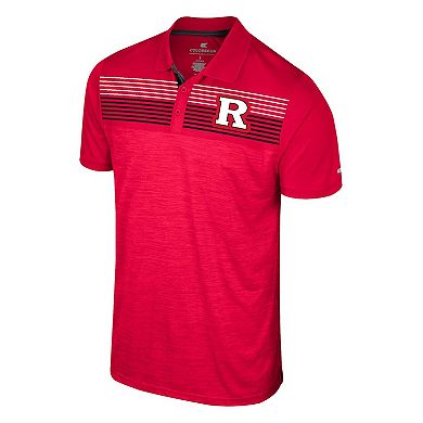 Men's Colosseum Scarlet Rutgers Scarlet Knights Langmore Polo