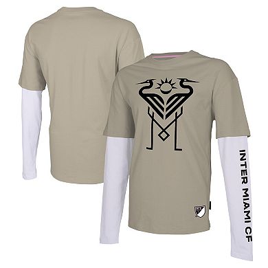Men's Stadium Essentials Tan Inter Miami CF Status Long Sleeve T-Shirt