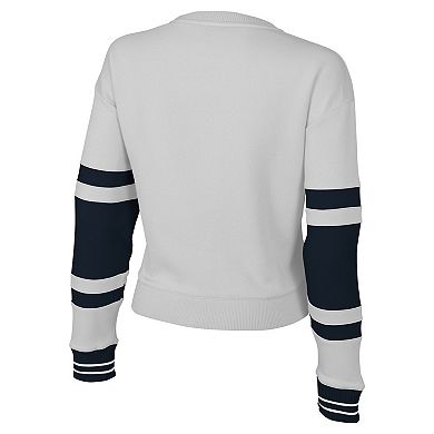 Women's Stadium Essentials White Philadelphia Union Scrimmage Crop Top Sweatshirt