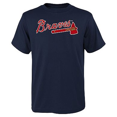 Youth Fanatics Branded Navy Atlanta Braves Curveball T-Shirt