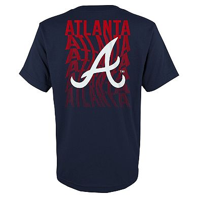 Youth Fanatics Branded Navy Atlanta Braves Curveball T-Shirt