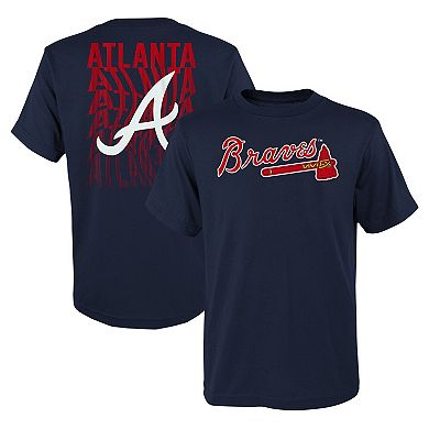 Youth Fanatics Branded Navy Atlanta Braves Curveball T-Shirt