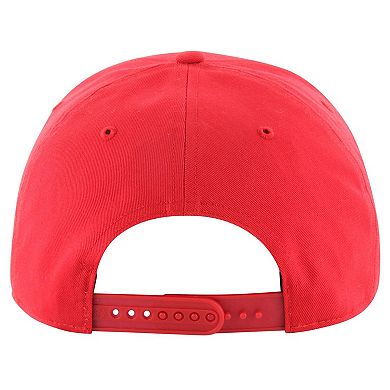 Men's '47  Red Atlanta Hawks Overhand Logo Hitch Adjustable Hat