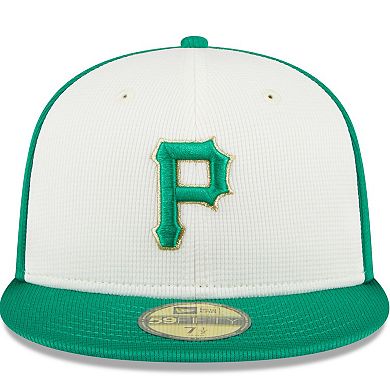 Men's New Era White/Green Pittsburgh Pirates 2024 St. Patrick's Day 59FIFTY Fitted Hat
