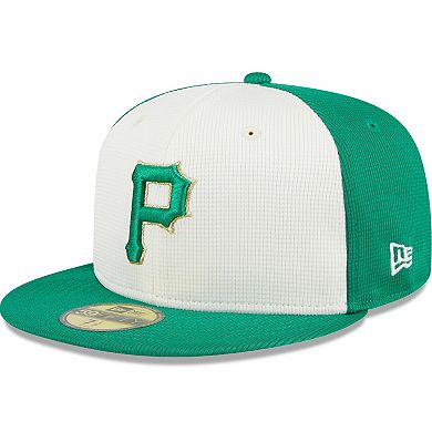 Men's New Era White/Green Pittsburgh Pirates 2024 St. Patrick's Day 59FIFTY Fitted Hat