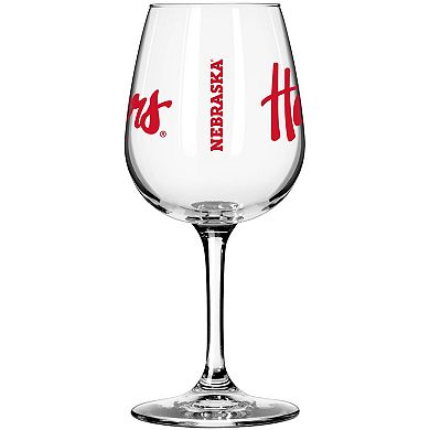 Nebraska Huskers 12oz. Gameday Stemmed Wine Glass