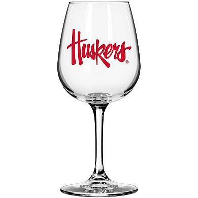 Nebraska Huskers 12oz. Gameday Stemmed Wine Glass