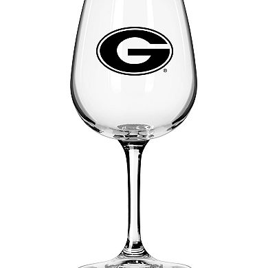 Georgia Bulldogs Logo 12oz. Stemmed Wine Glass