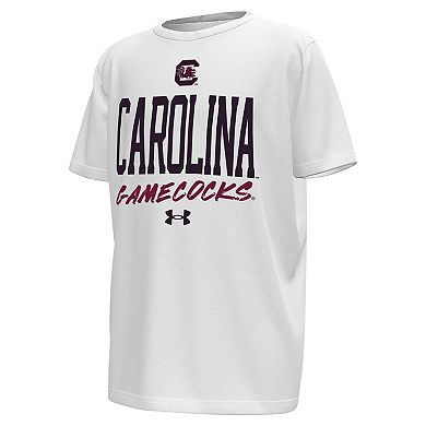Youth Under Armour White/Garnet South Carolina Gamecocks Gameday T-Shirt
