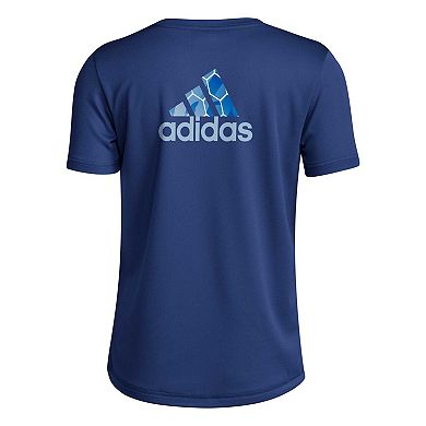 Youth adidas Navy Sporting Kansas City Local Pop T-Shirt