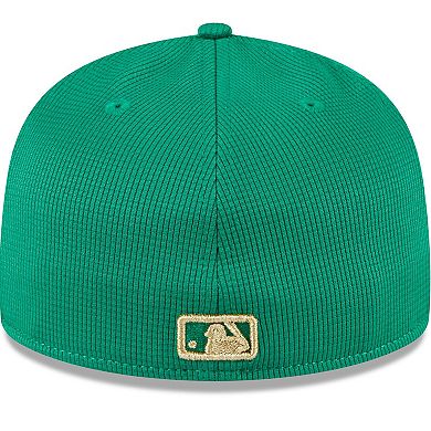 Men's New Era White/Green Miami Marlins 2024 St. Patrick's Day Low Profile 59FIFTY Fitted Hat