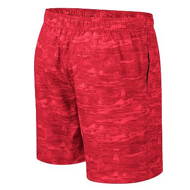 Men's Colosseum Scarlet Rutgers Scarlet Knights Ozark Swim Shorts