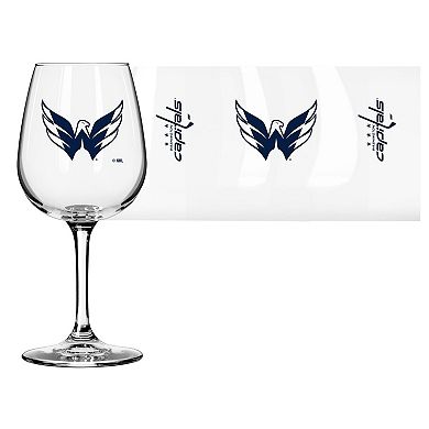 Washington Capitals Logo 12oz. Stemmed Wine Glass