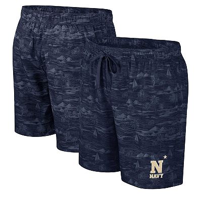 Men's Colosseum Navy Navy Midshipmen Ozark Swim Shorts