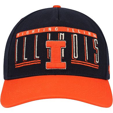 Men's '47 Navy Illinois Fighting Illini Double Header Hitch Adjustable Hat