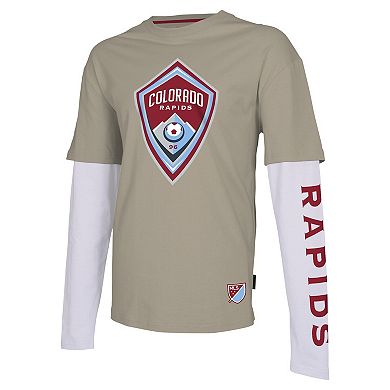 Men's Stadium Essentials Tan Colorado Rapids Status Long Sleeve T-Shirt
