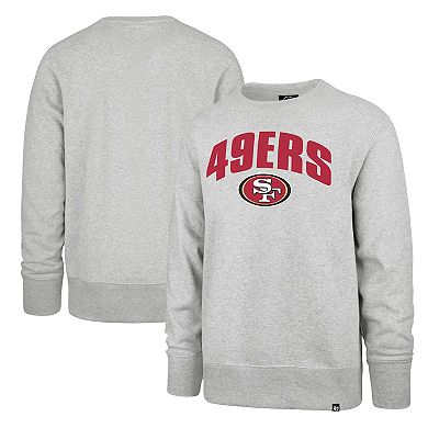 Men's '47 Gray San Francisco 49ers Headline Pullover Sweatshirt