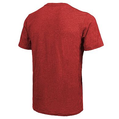 Men's Majestic Threads Scarlet San Francisco 49ers Super Bowl LVIII Tri-Blend T-Shirt