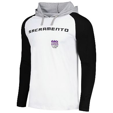 Unisex Stadium Essentials White Sacramento Kings Terrace Long Sleeve Hooded T-Shirt