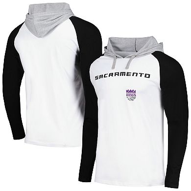 Unisex Stadium Essentials White Sacramento Kings Terrace Long Sleeve Hooded T-Shirt