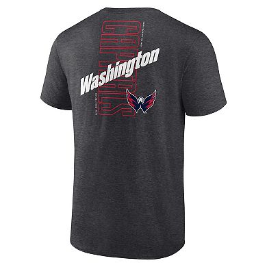 Men's Fanatics Branded Heather Charcoal Washington Capitals Backbone T-Shirt