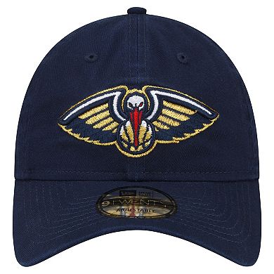 Men's New Era Navy New Orleans Pelicans Team 2.0 9TWENTY Adjustable Hat