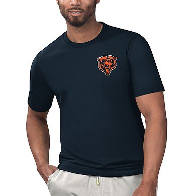 Men's Margaritaville Navy Chicago Bears Licensed to Chill T-Shirt