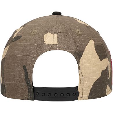 Men's New Era Pittsburgh Pirates Camo Crown A-Frame 9FORTY Adjustable Hat