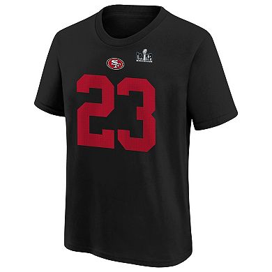 Toddler Nike Christian McCaffrey Black San Francisco 49ers Super Bowl LVIII Player Name & Number T-Shirt