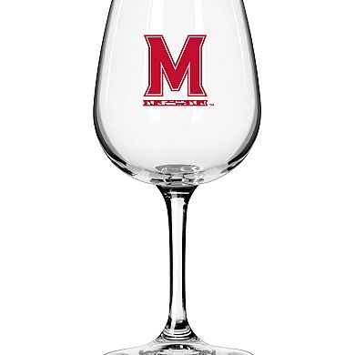 Maryland Terrapins Logo 12oz. Stemmed Wine Glass