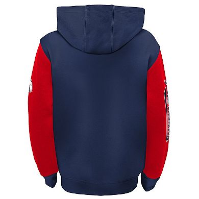 Youth Fanatics Branded Navy/Red Cleveland Guardians Postcard Full-Zip Hoodie Jacket