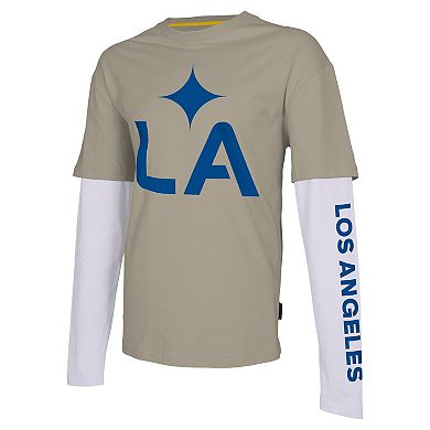 Men's Stadium Essentials Tan LA Galaxy Status Long Sleeve T-Shirt