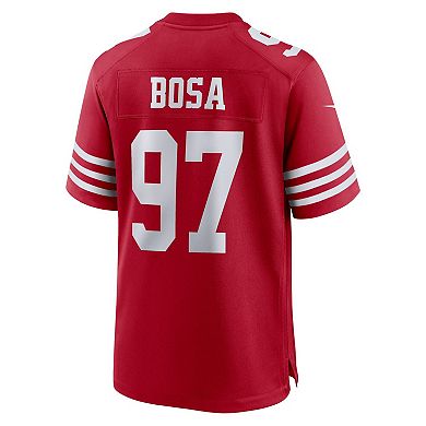 Men's Nike Nick Bosa Scarlet San Francisco 49ers Super Bowl LVIII Game Jersey
