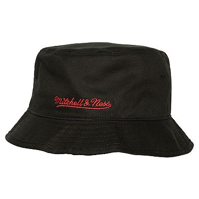 Men's Mitchell & Ness Black Miami Heat 25th Anniversary Bucket Hat
