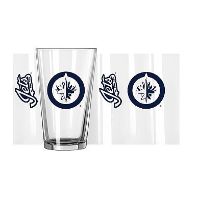 Winnipeg Jets 16oz. Team Wordmark Game Day Pint Glass