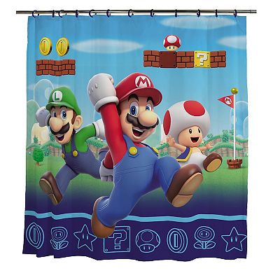 Nintendo Super Mario Bros Classic Level Shower Curtain
