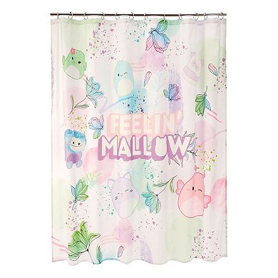 Squishmallows Pastel "Feeling Mallow" Shower Curtain