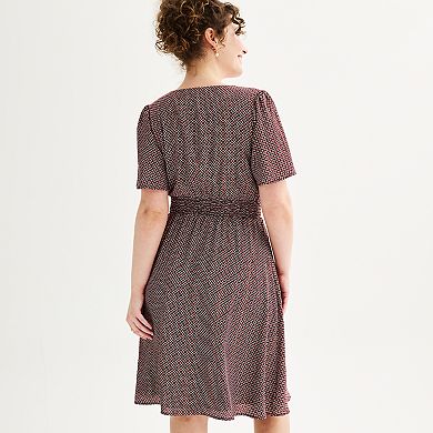 Women's Draper James Flutter Sleeve Fit & Flare Dress