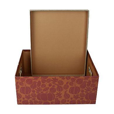 Celebrate Together™ Fall Burgundy Pumpkin Paper Storage Box