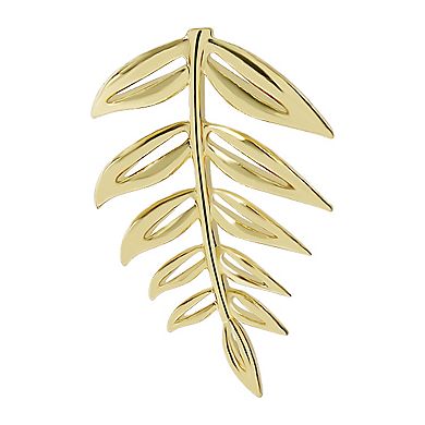 LC Lauren Conrad Gold Tone Leaf Vine Drop Earrings