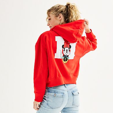 Disney's Minnie Mouse Juniors' Cropped Hoodie