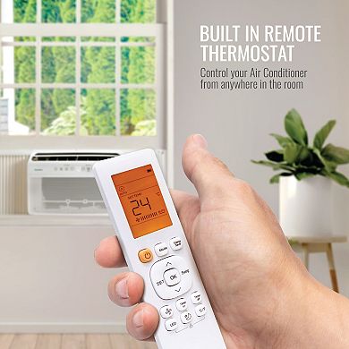 Keystone 8,000 BTU Window Mounted Inverter Air Conditioner with Supplemental Heat and Remote Control